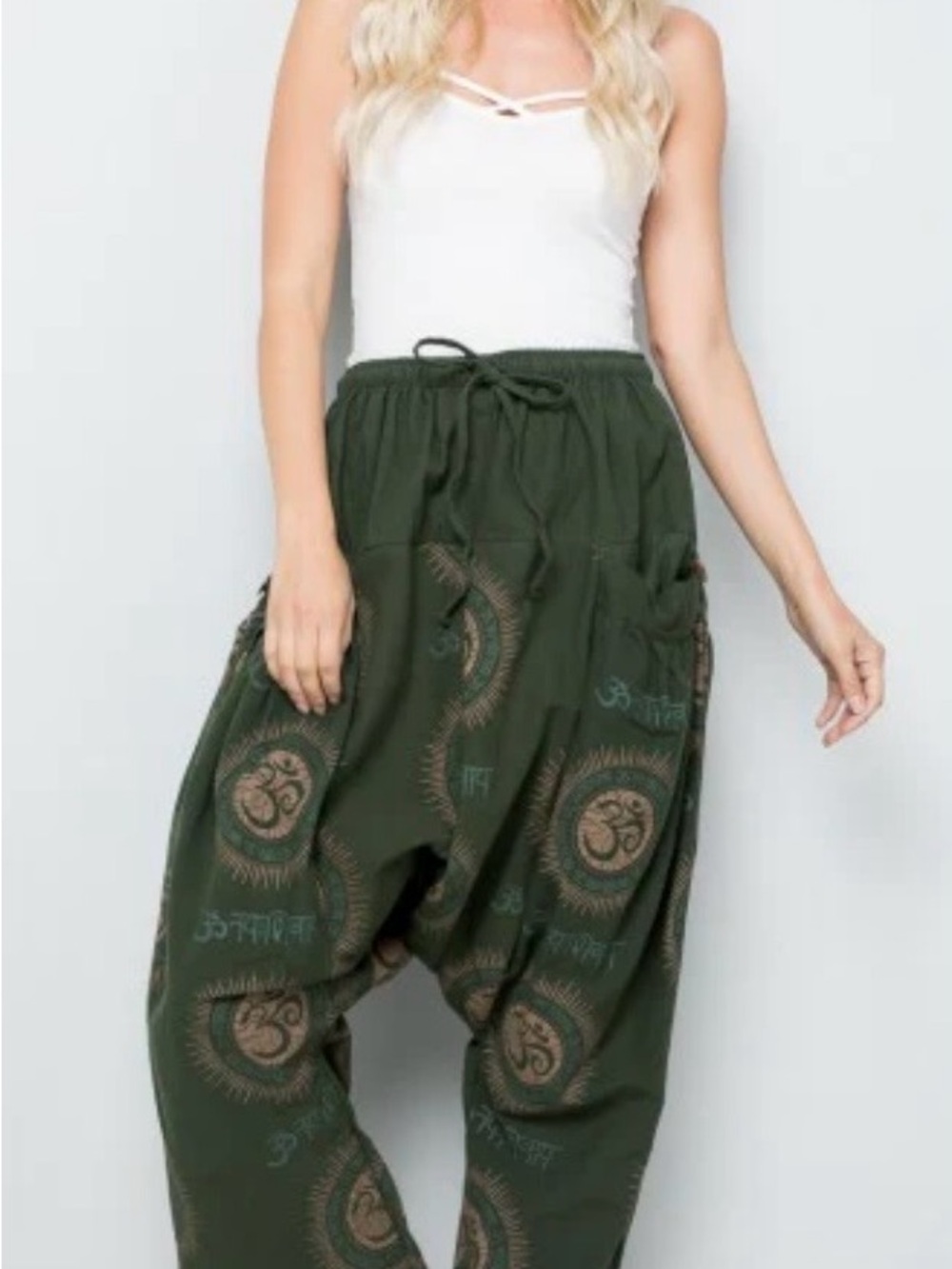 Kathmandu Imports Groove ohm harem pants (Green) One size Brand New Retail $69